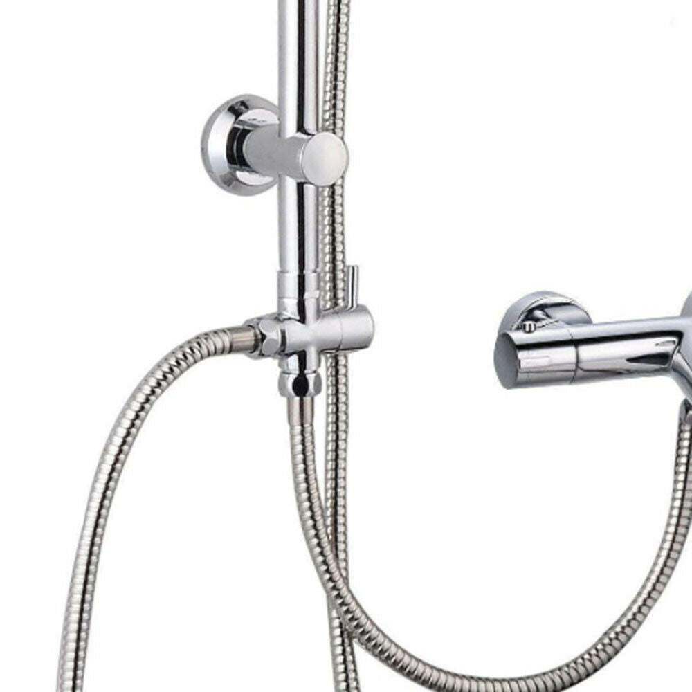 Shower Diverter Shower Faucet 3-way Diverter Valve 1-point 2 Cnnector Converter