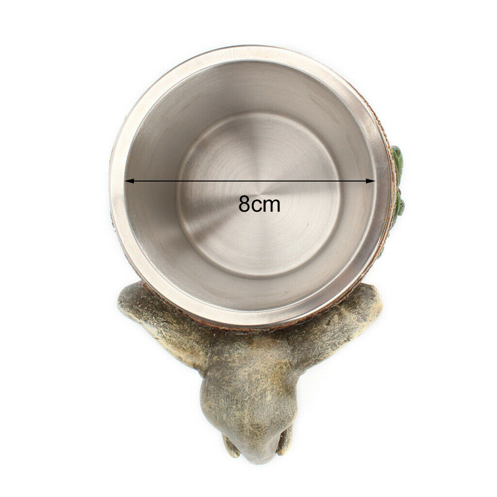 Wooden Barrel-Beer Mug 600ML Wood Stainless Steel Cup Wall Cocktail Mug