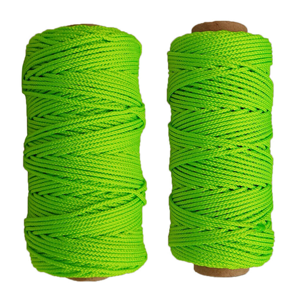 2 Pack Scuba Diving Reel Line Finger Spool Reel Cord 150FT Orange+Yellow