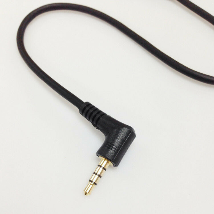 20cm 3.5mm TRRS 3Ring 4Pole Male to 90°Angle Male Audio Connector Cable Cord