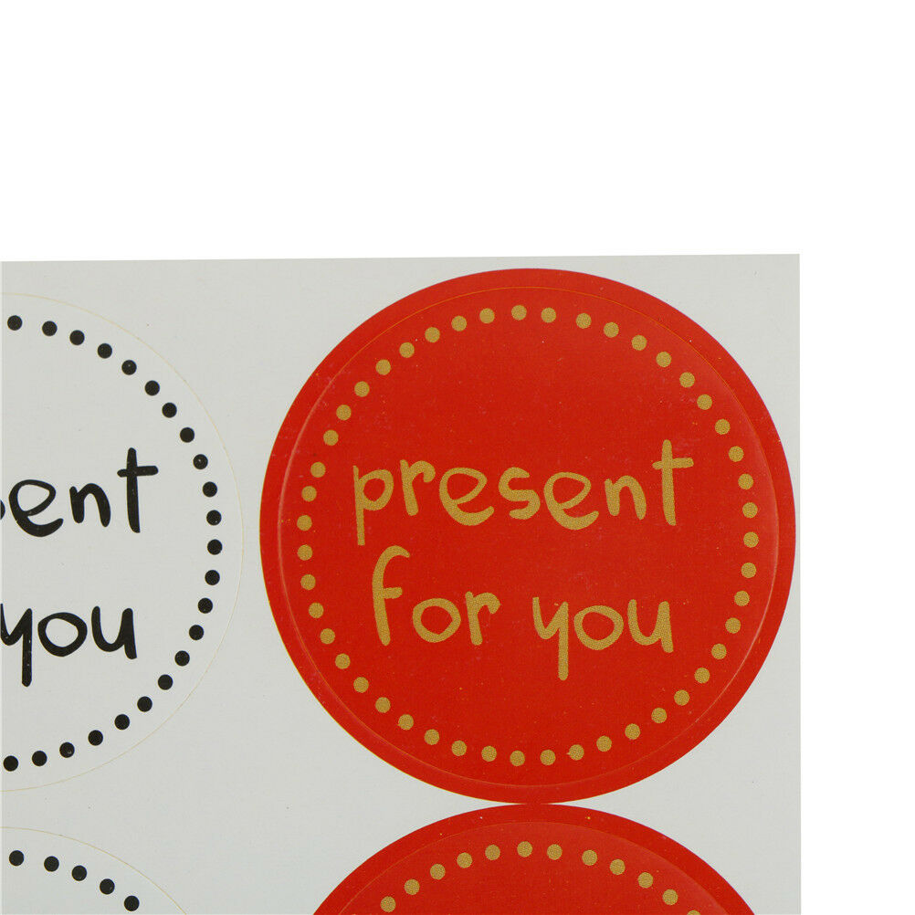 90x Present for you Kraft Paper Seal Stickers DIY Gifts labels/Baking Deco.l8