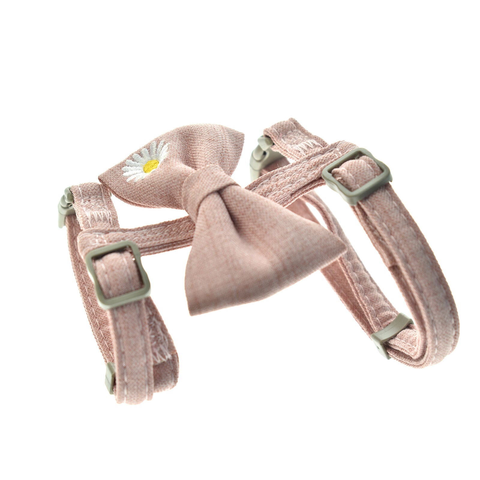 Adjustable Cat Collar Harness Leash Set Bow Kitten Halter Collar Harness Belts