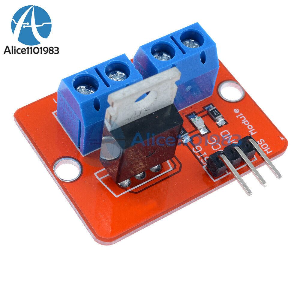 2PCS MOSFET Button IRF520 MOSFET Driver Module for Arduino ARM Raspberry pi