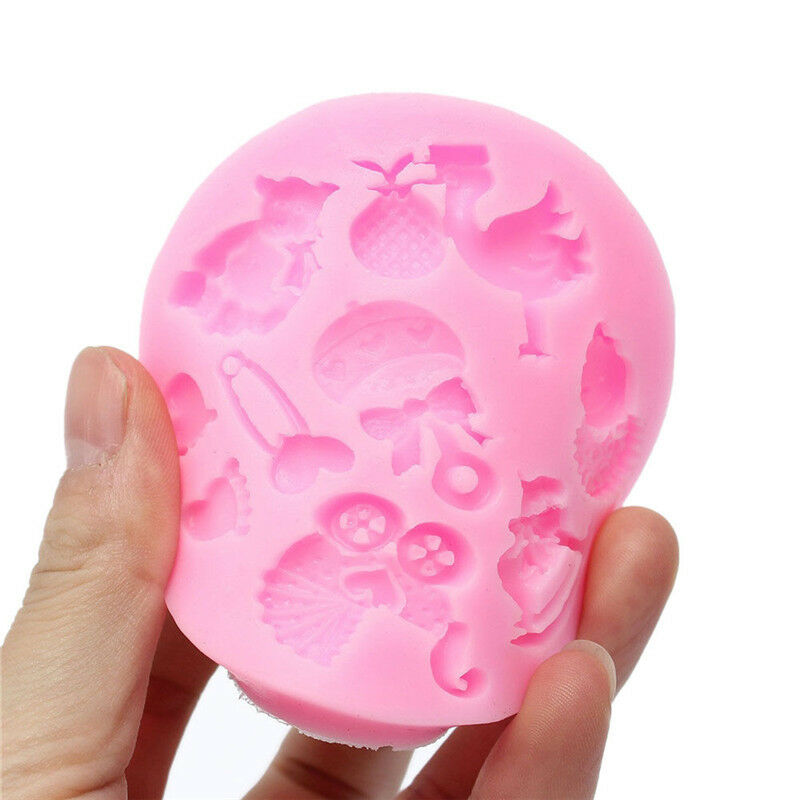 Baby Shower Silicone Fondant Cake Mould Mold Chocolate Baking Sugarcraf.l8