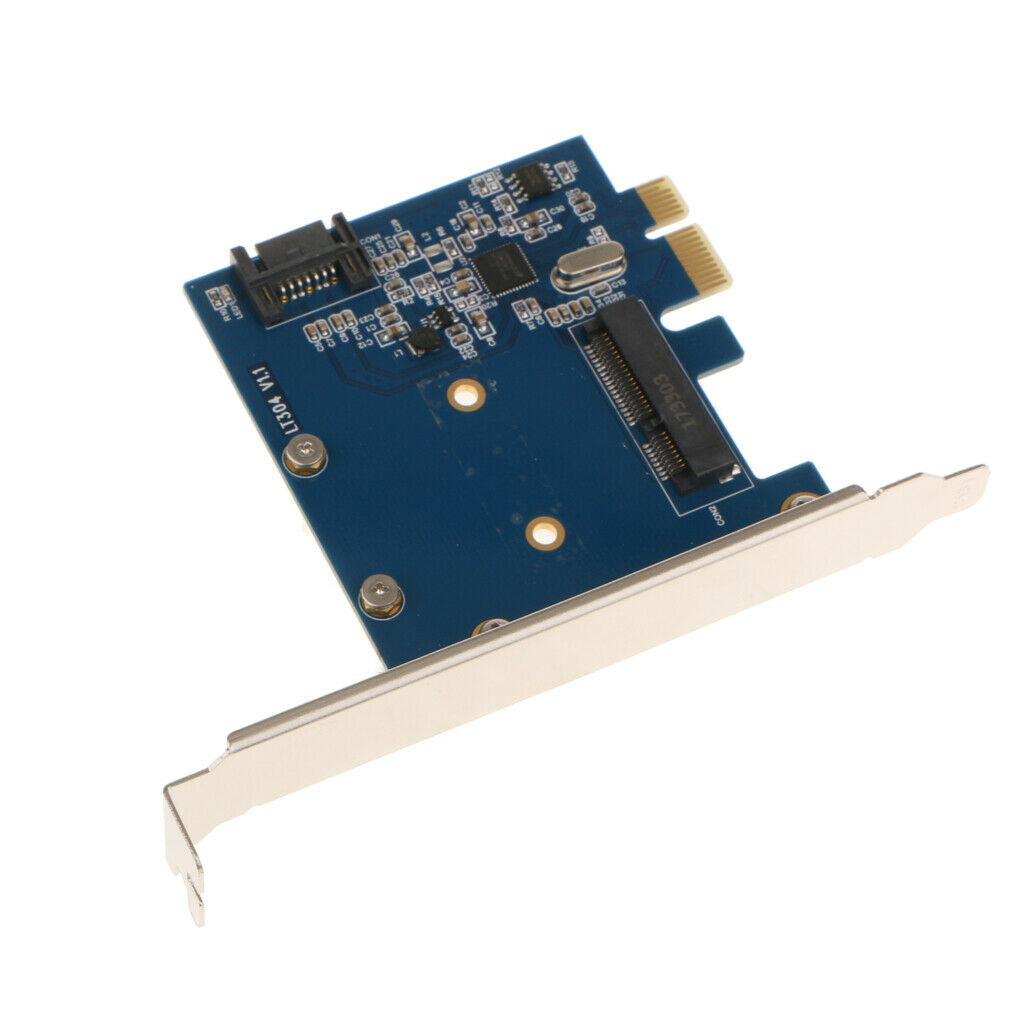 PCI-Express to mSATA3.0+SATA 3.0 HDD/SSD Converter Card ASM1061 CHIP
