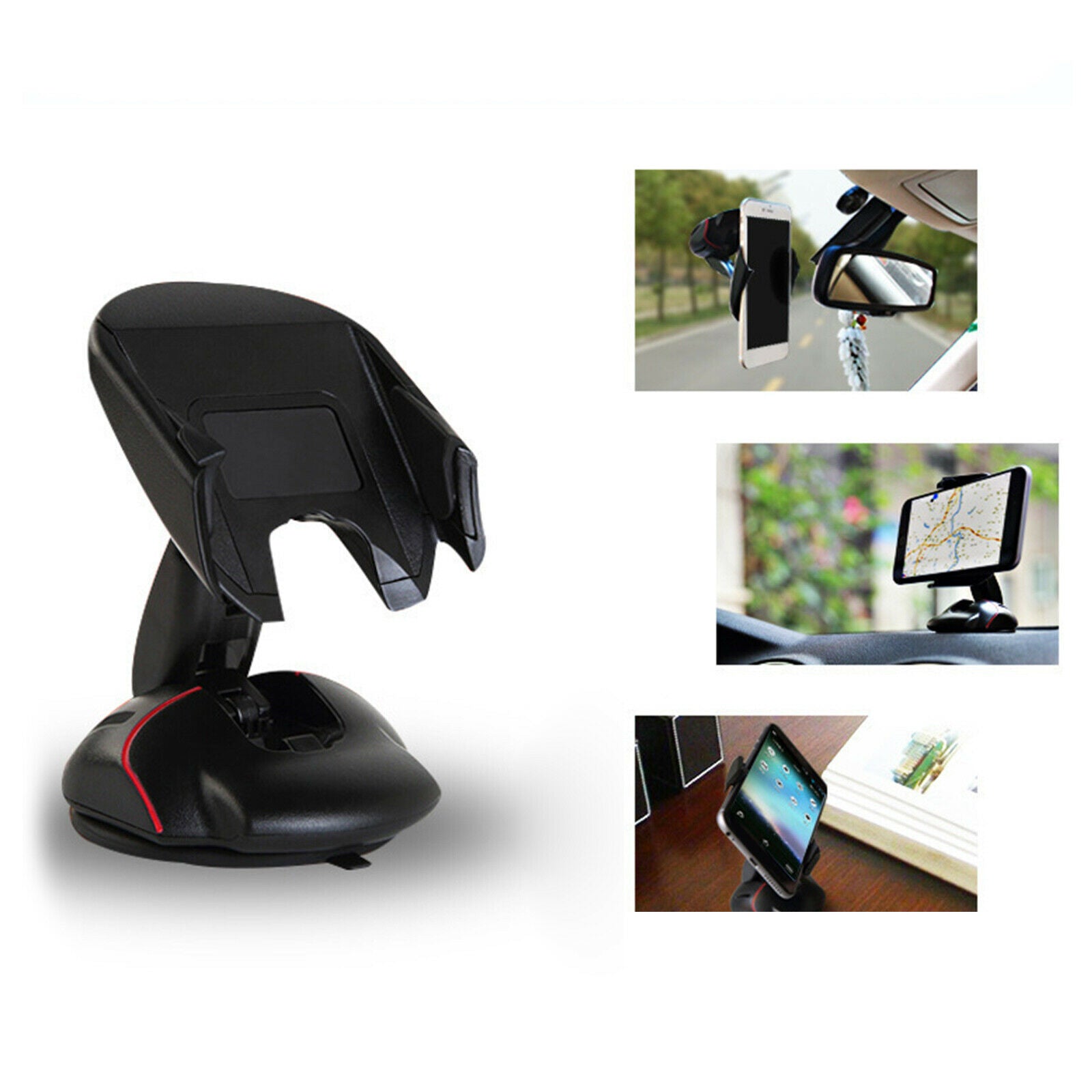 Adjustable Mouse Mobile Phone Bracket Silicone Base Suction Pad Smartphones