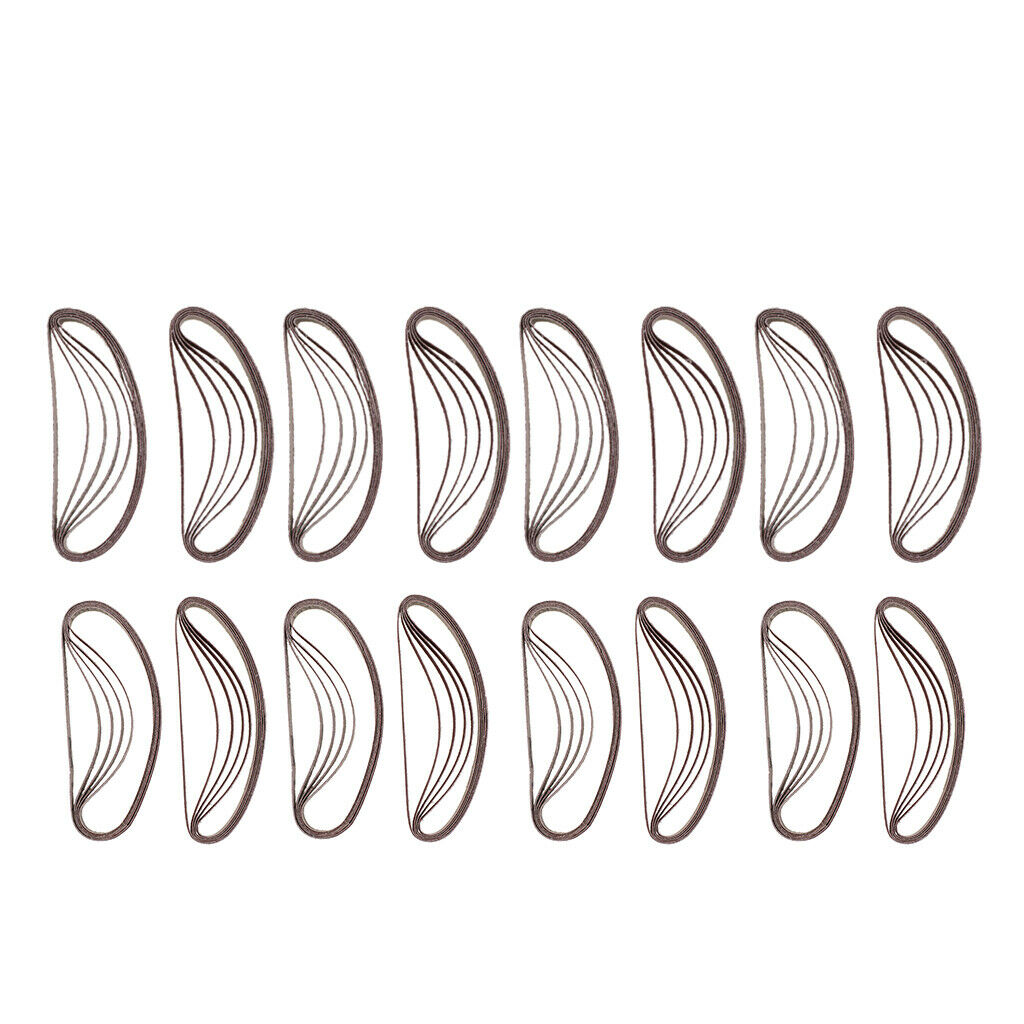 Set of 80 Heavy-Duty Power Grit Metal Grinding Belt Sander Tools Sandpaper