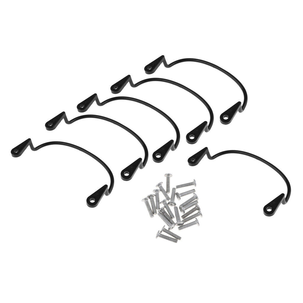 6pcs Pool Table Ring Nets Hook Liner Billiard Snooker Rail Pockets Holder