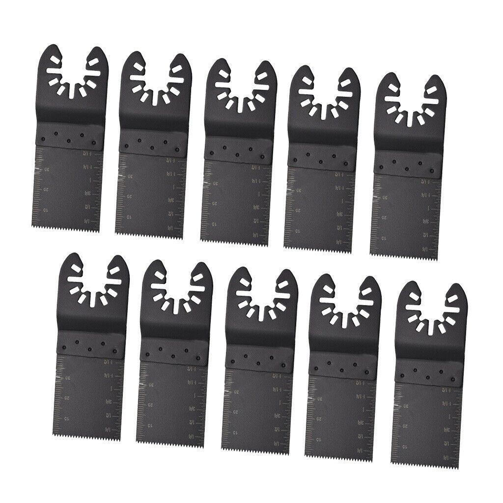 10x Oscillating Saw Blade Wood Cutting Renovator Power Tool Carbon Steel