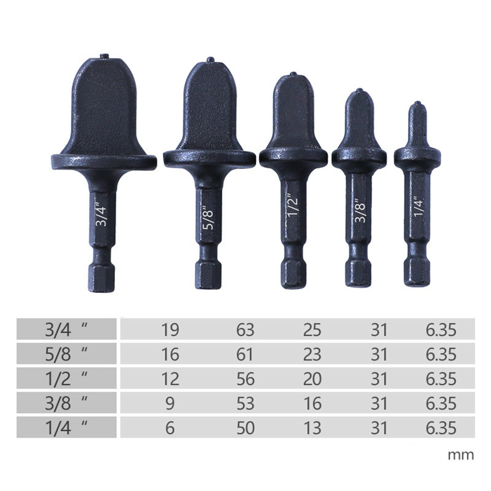 Manual Tube Expander Swaging Tool Drill Bit Repairing Flaring Hex Handle