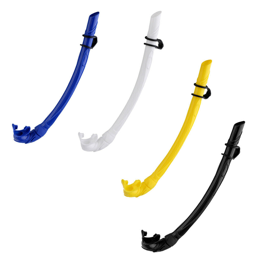 Silicone Roll Up Wet Snorkel for Underwater Scuba Diving Snorkeling blue