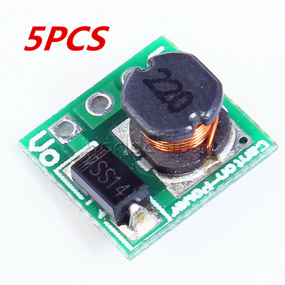5PCS DC Step Up 1.8V 2.5V 3V 3.3V 3.7V To 5V Power Voltage Boost Converter Board