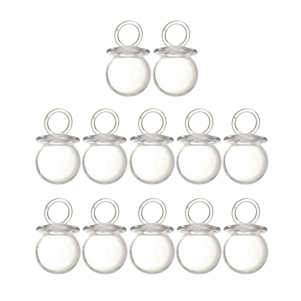 12pcs Fillable Baby Shower Pacifier Shape Candy Favor