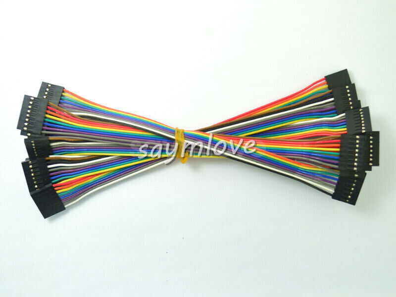 10pcs 20cm 8P 2.54mm Female to Female Dupont Cable Jumper Wire for Arduino
