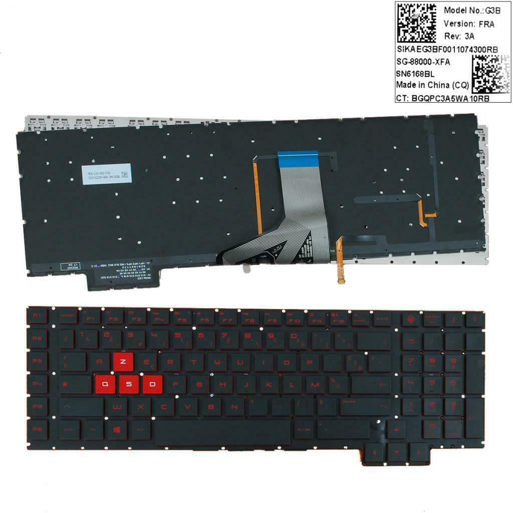 French Keyboard Laptop Keyboard Laptop For  Omen 17-AN000 17-AN001CA 17-AN008CA