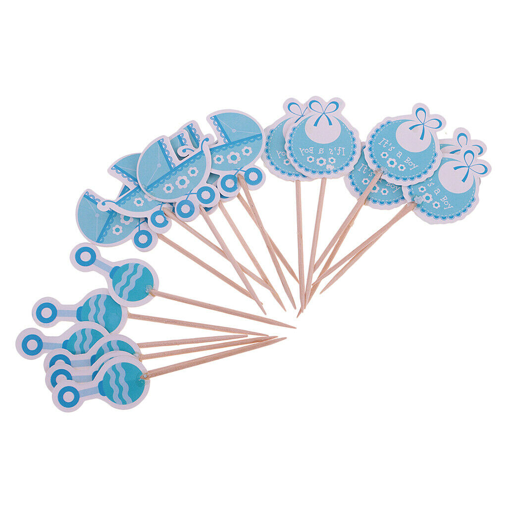 36pcs cake topper cake topper baby boy and girl baptism