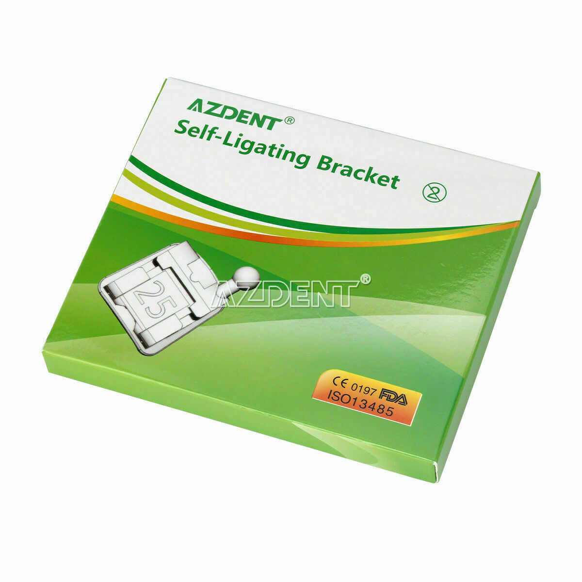 2 Box Dental Self-ligating Brackets With Buccal Tube Mini MBT.022 3Hook AZDENT