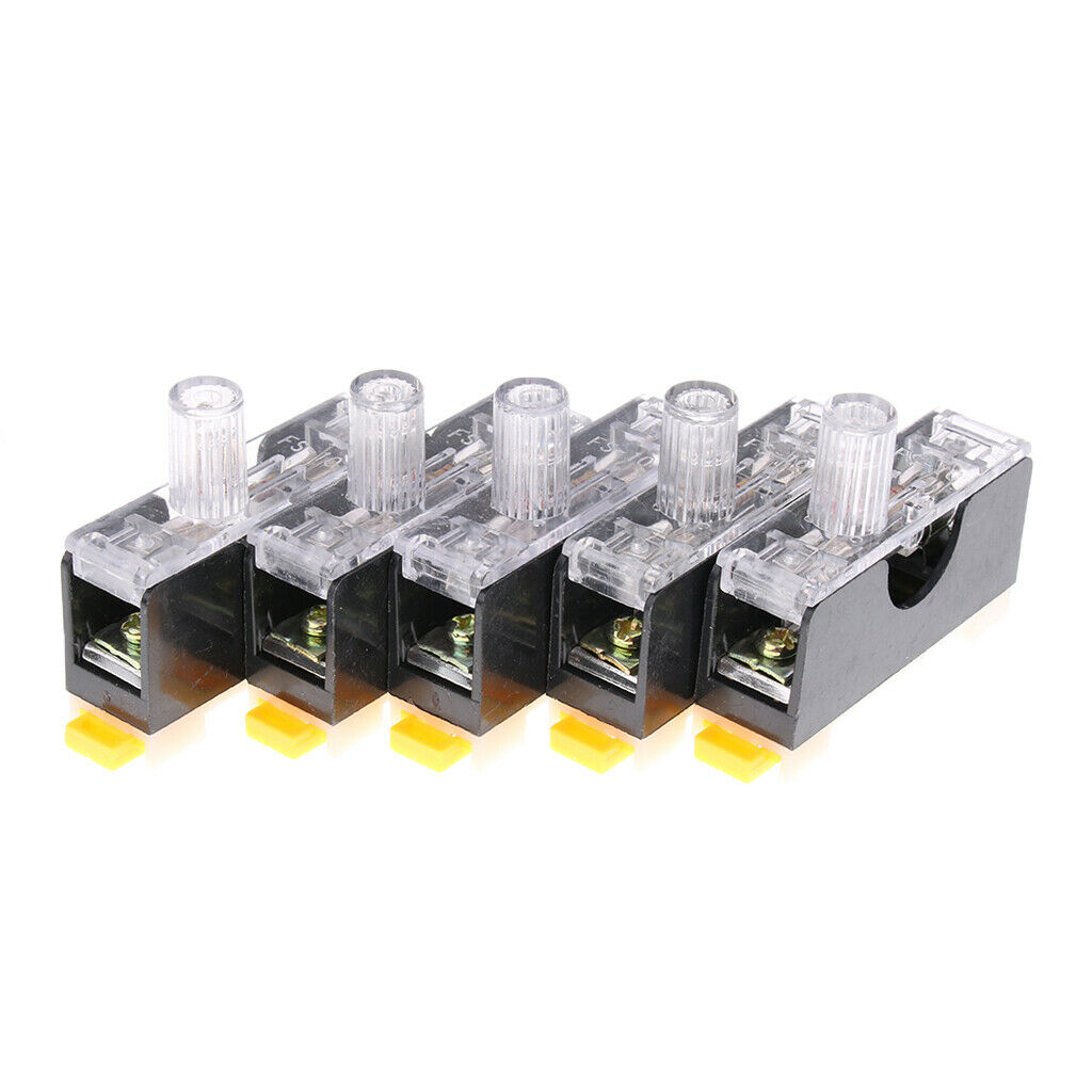5 Sets of DIN Rail Fuse  Made of Plastic with FS101 Fuses 250V
