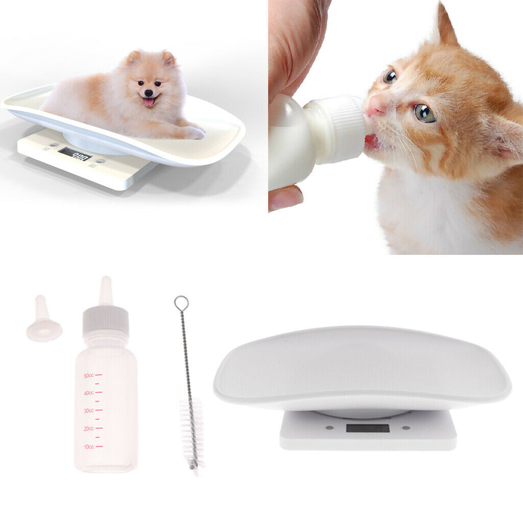 Pet Scale, Digital Baby Scale, LCD Display, with Comfortable Curving Platform &