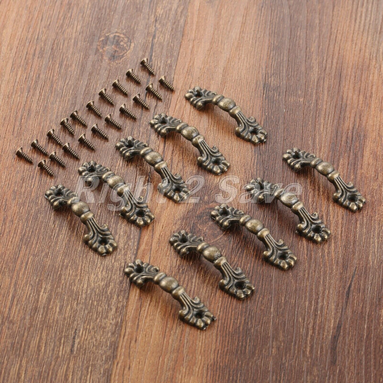 Retro Furniture Door Pull Handles Cupboard Bookcase Drawer Cabinet Knobs 42*12mm