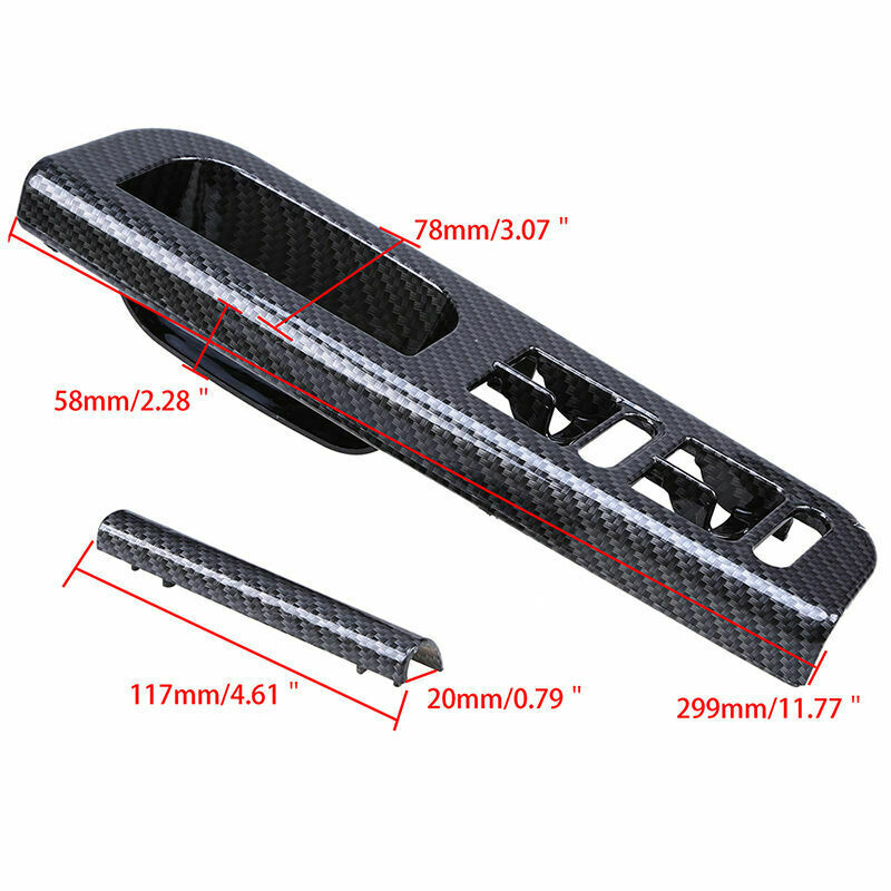 Left Side Front Window Switch Panel Cover Handle Trim For VW Passat B5 96-05