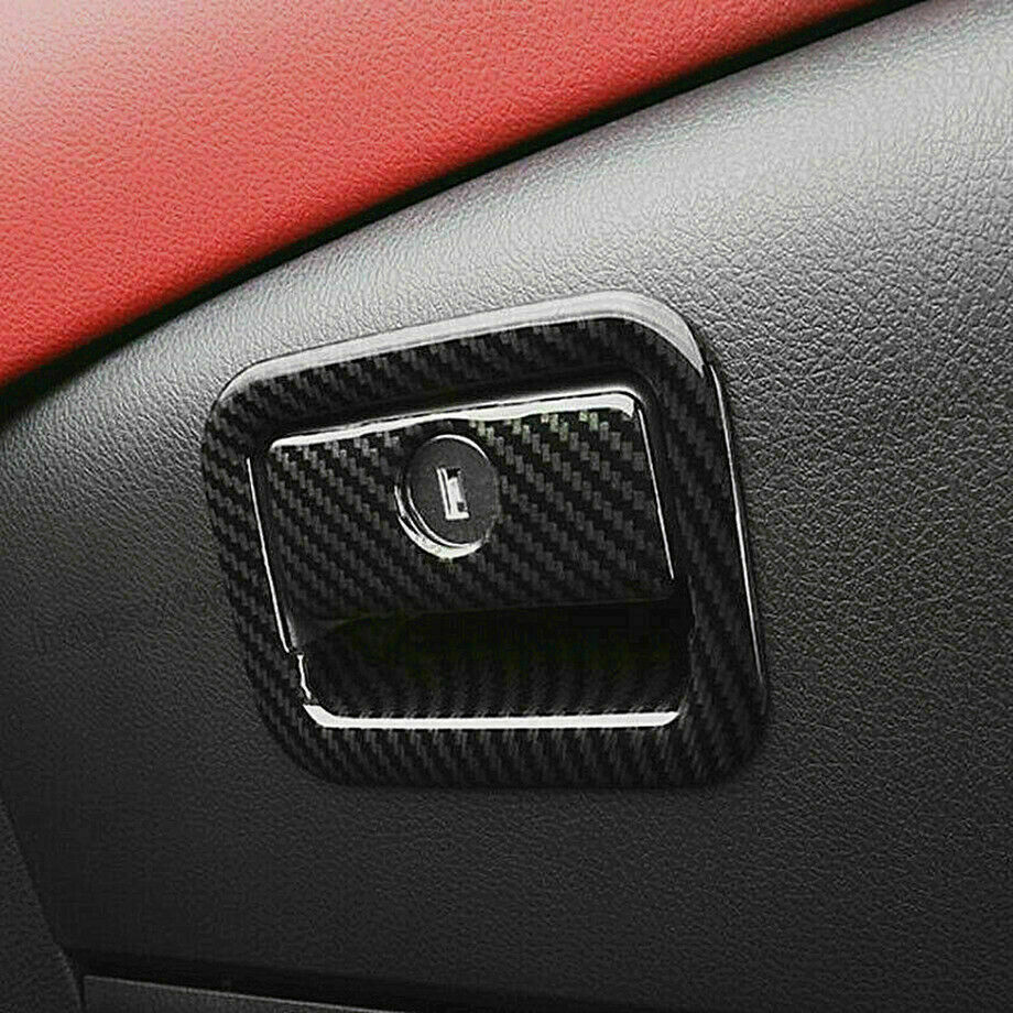 ForToyota Camry 2018-2021 Carbon Fiber Style Copilot Storage Box Handle Trim