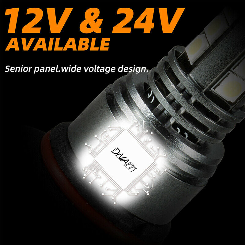2Pcs 9005/9006/H10 LED Fog Light Headlight Bulbs Kit 28W 6500K Bright White BDA