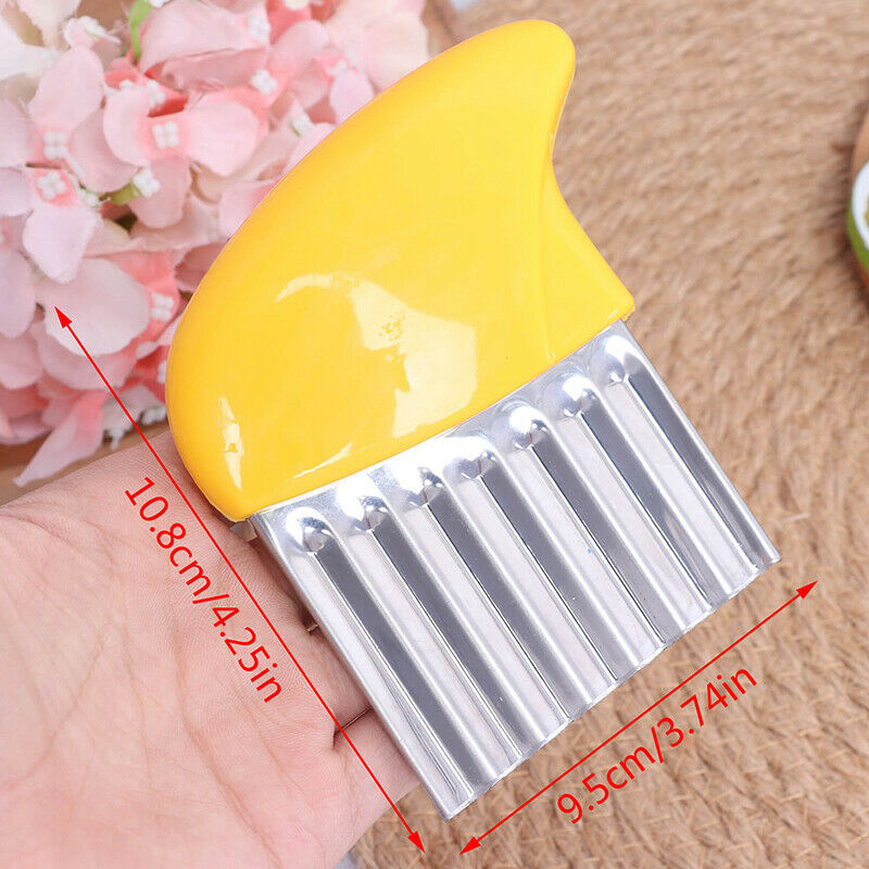 Potato Onion Wave Slicers Salad Corrugated Wrinkled Cutting Chopped Slice.l8