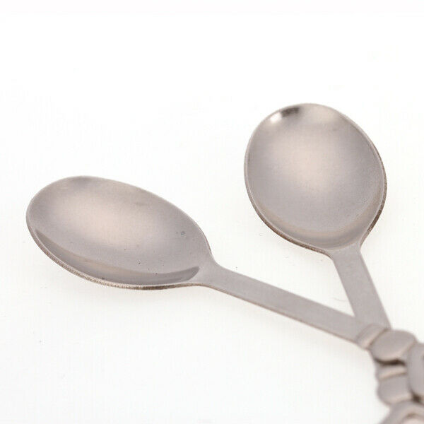 Stainless Steel Beverage Coffee Demitasse Spoon Stirrer - Silvery