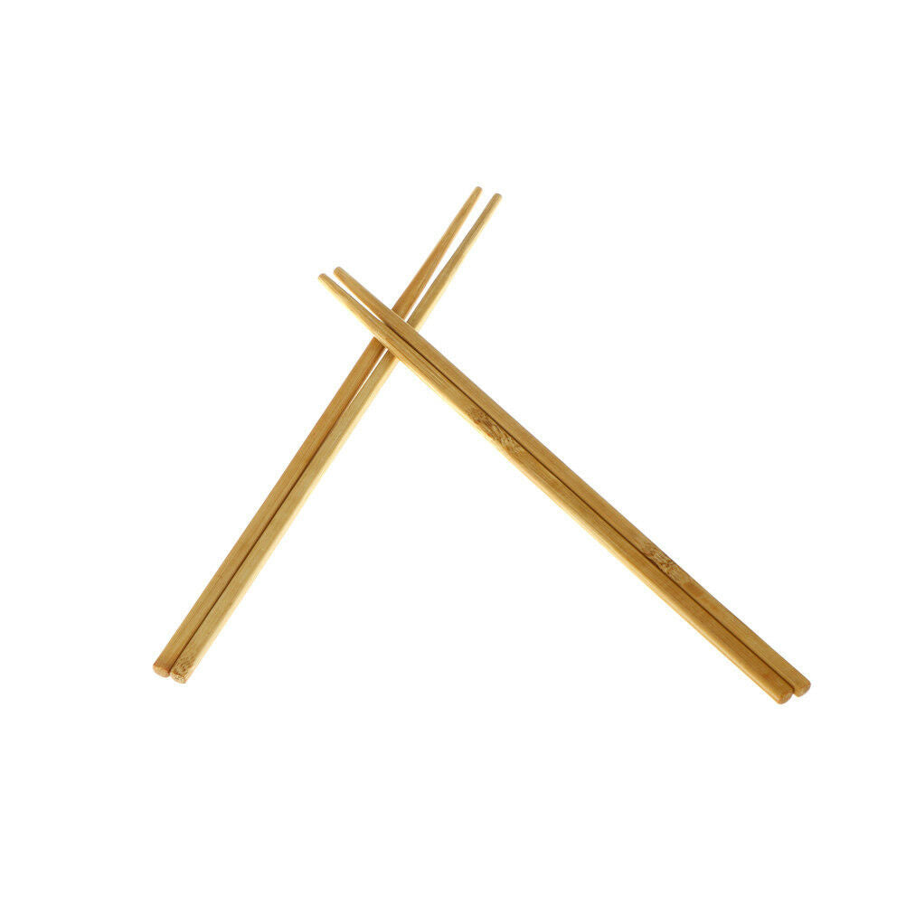 5pairs Reusable Natural Wavy Wood Chopsticks Chinese Chop Sticks Food Stic DEAU