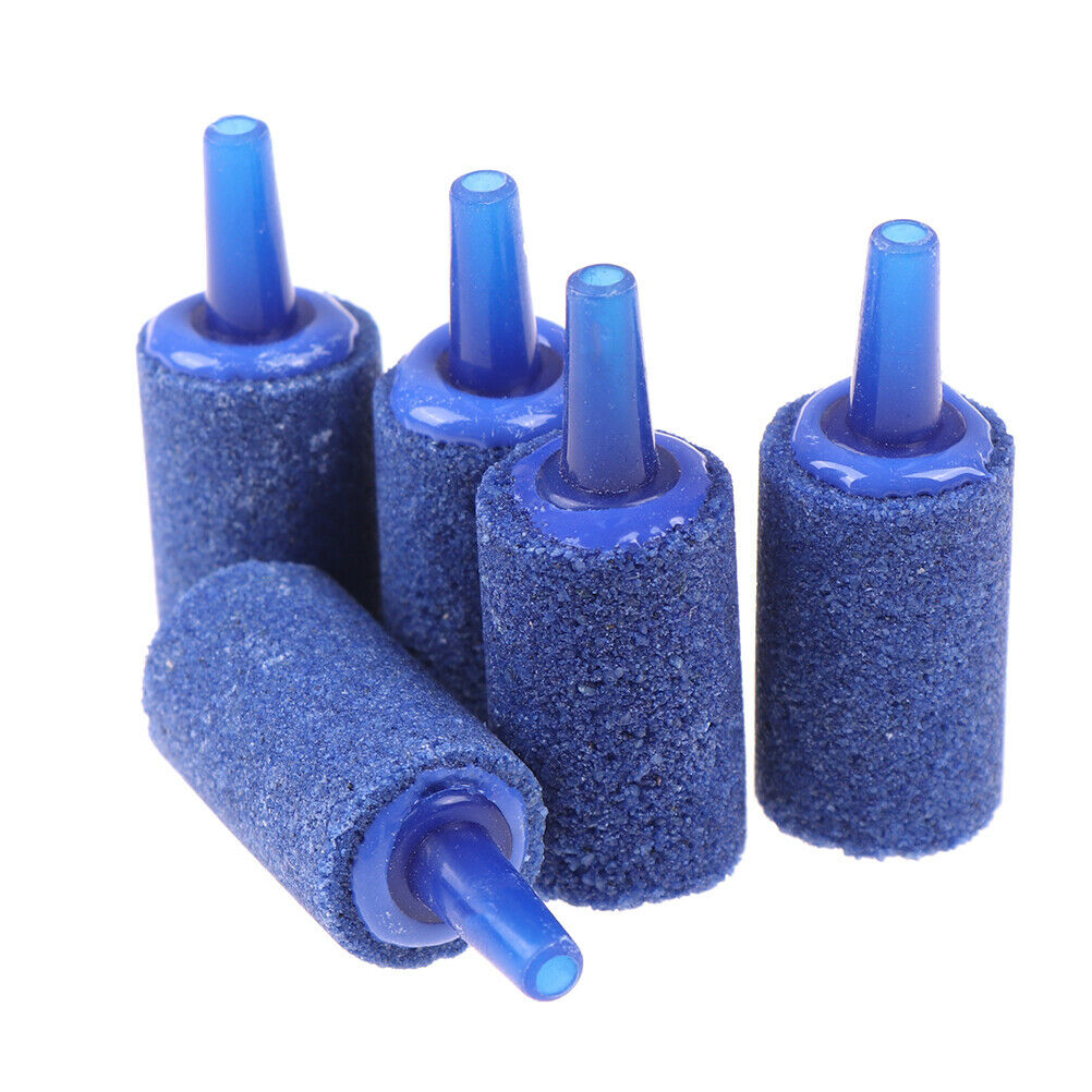 5pcs Cylinder Aquarium Bubble Fish Tank Air Stone Fish Tank Aeration Aerator Rf