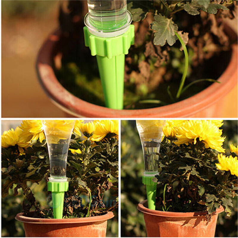 10X Automatic Garden Cone Watering Spike Plant Flower Waterers Bottle Irr.l8