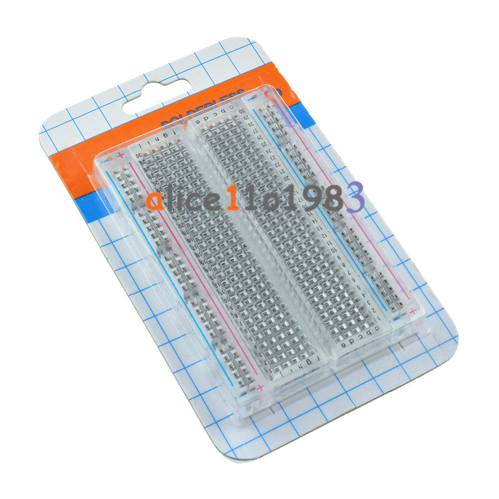 Universal Mini Solderless Breadboard Transparent Material 400 Points Available