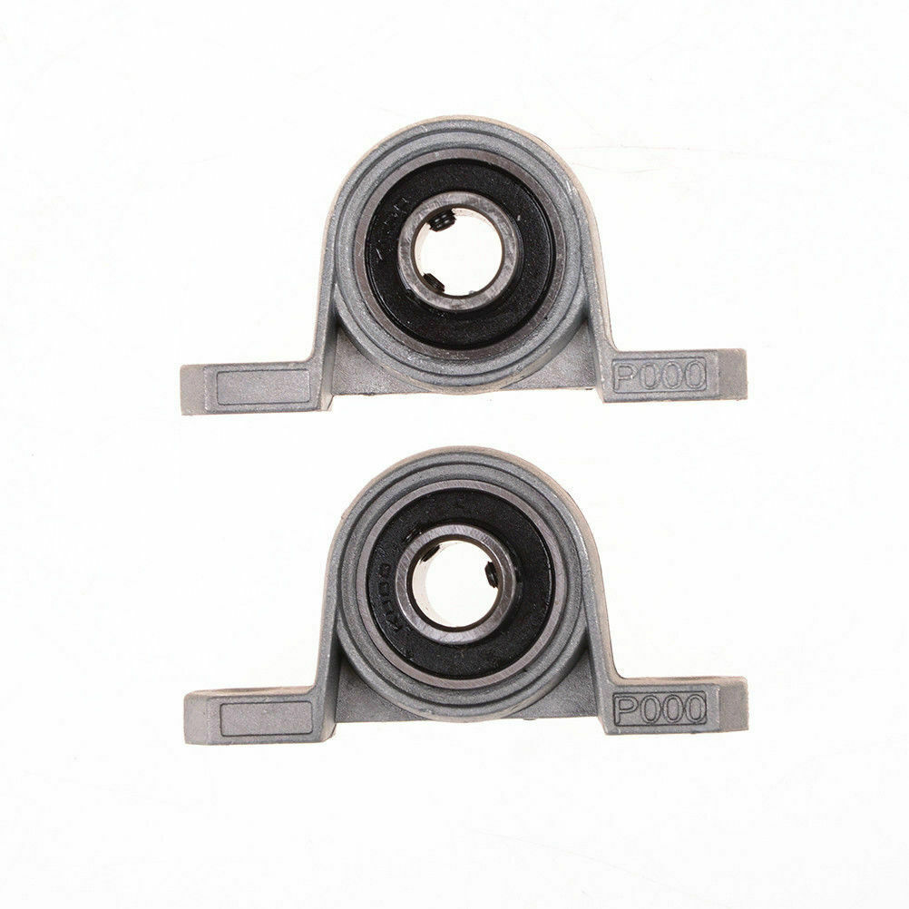 2pcs 10mm Diameter Bore Ball Bearing Pillow Block Mounted Support KP000 TO