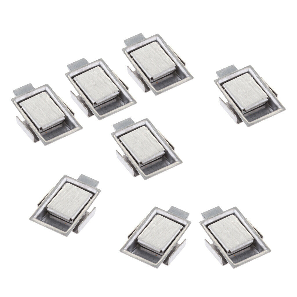 8 Pieces Stainless Steel Mounted Mini Paddle Door Lock Cabinet Tool Box