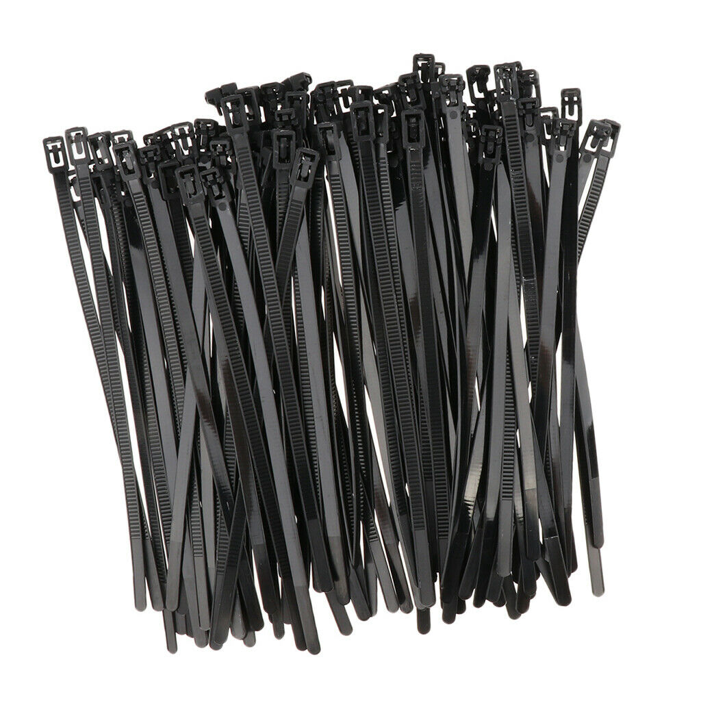 100 Pieces Nylon Cable Ties Self-locking Nylon Cable Wire Clamp Electrics