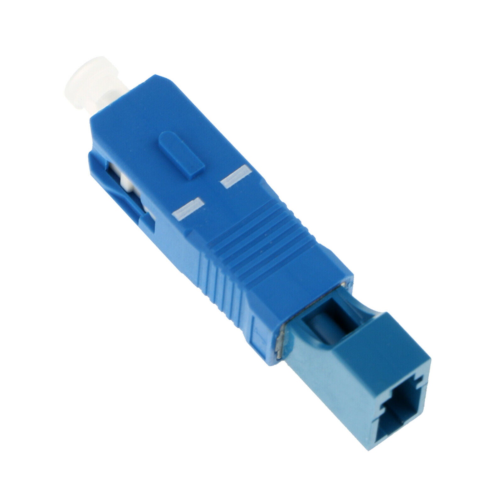 4Pcs Single Mode SC Male to LC Female SM Fiber Optic Connector Adapter Blue