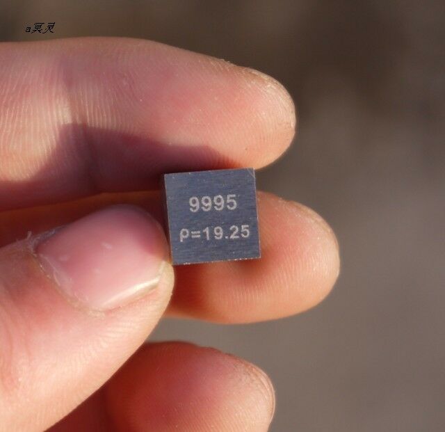 1x 99.95% High Purity Tungsten W 10mm Cube Metal Carved Element Periodic Table