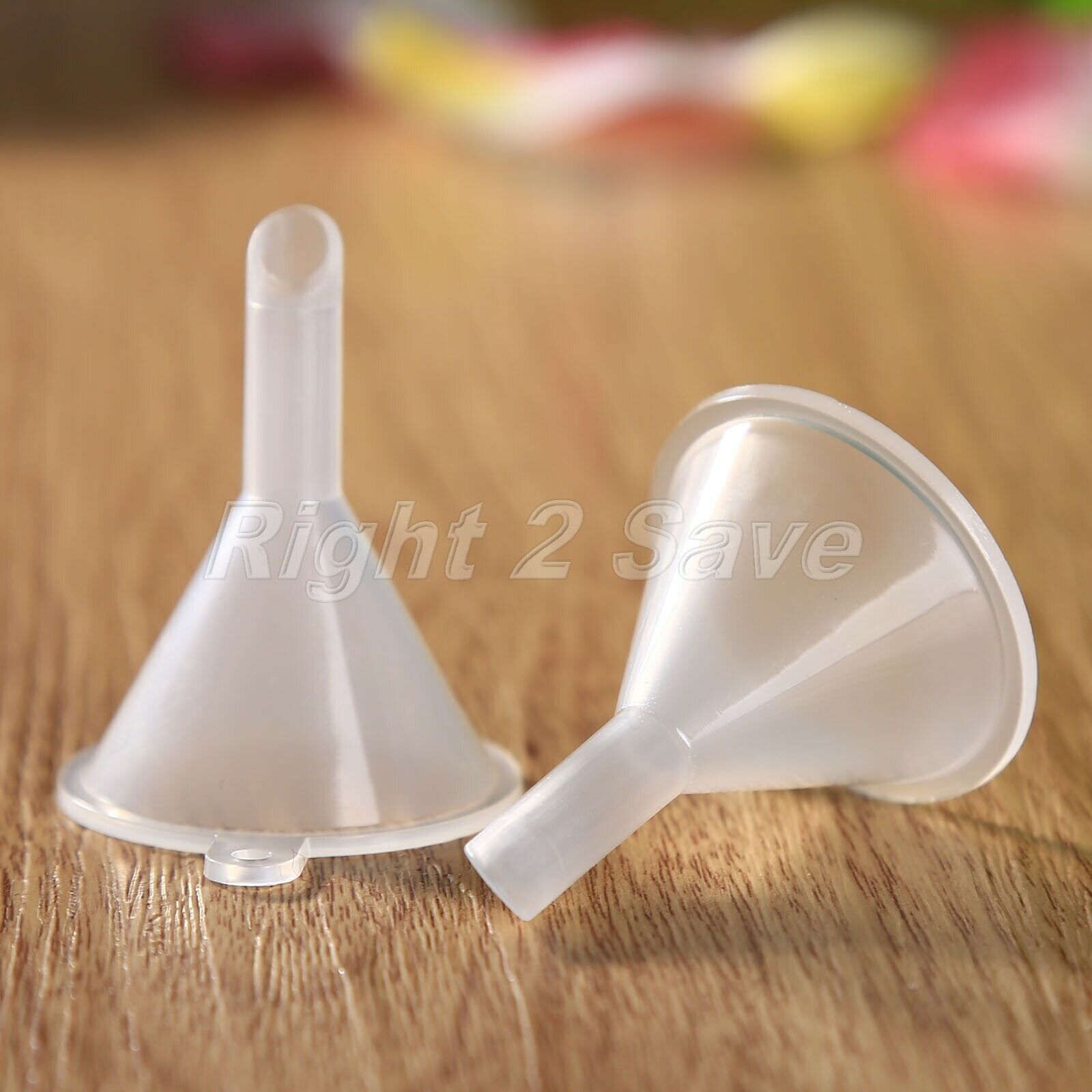 10Pcs Household Perfume Diffuser Bottle Oil Funnels Clear Plastic Bottle Funnel