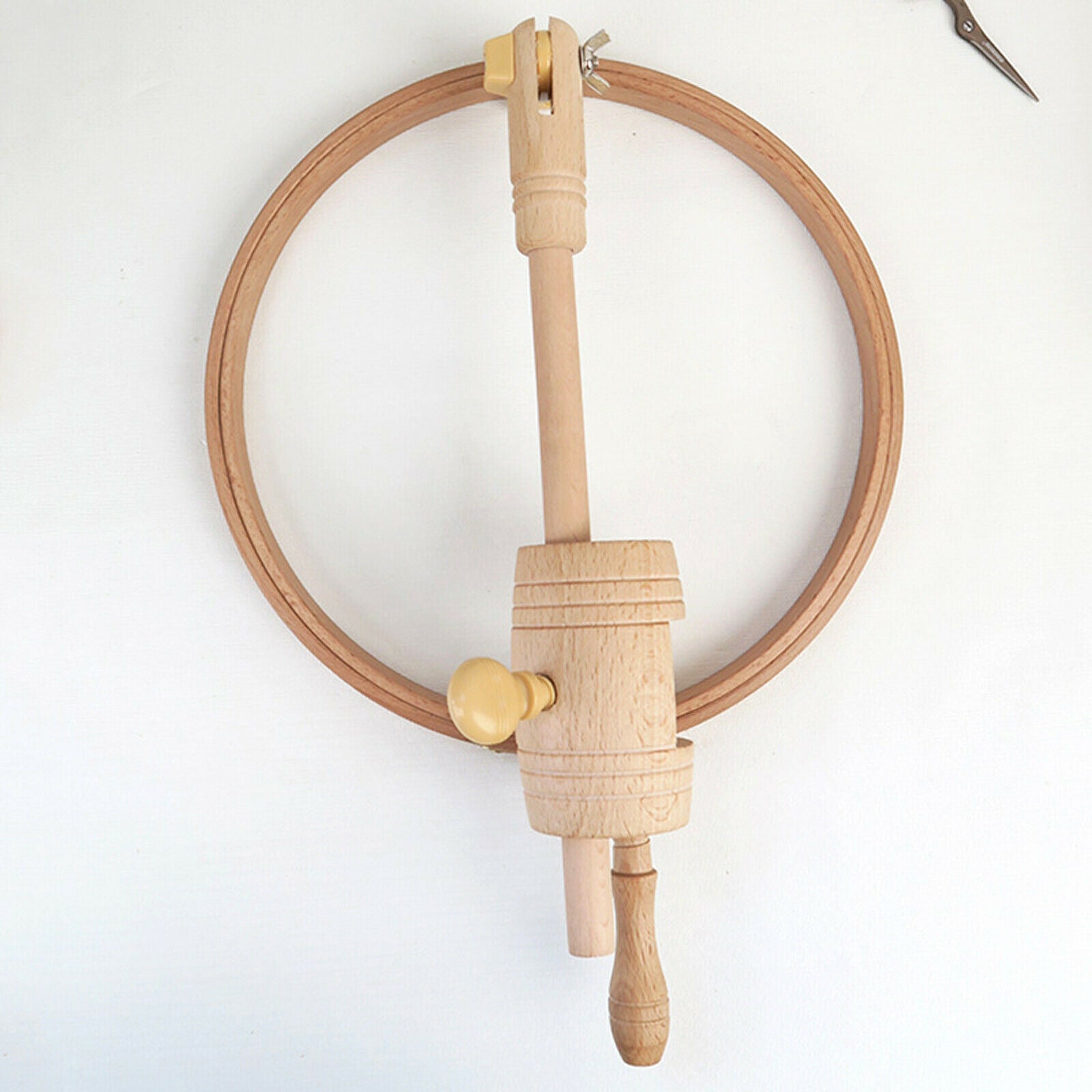 Embroidery Stand Rotated Natural Beech Wooden Adjustable Cross Stitch Lap Frame