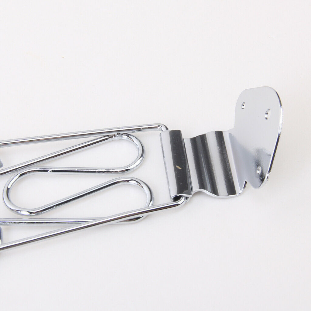 Chrome Trapeze Tailpiece Wired Frame For Archtop Guitar