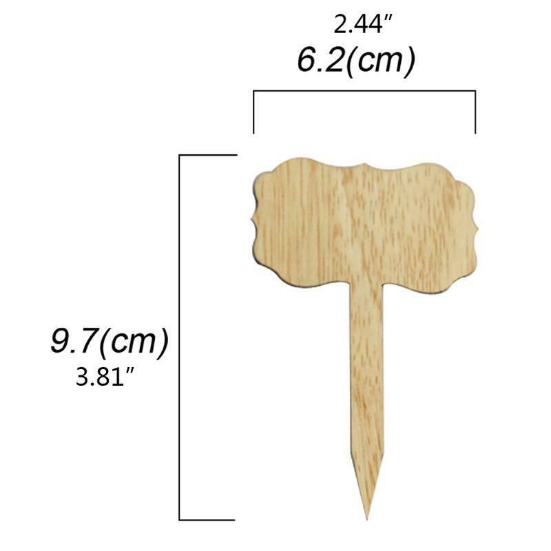 60pcs Rectangle Shape Plant Labels Garden Markers Tags for Nursery Pots