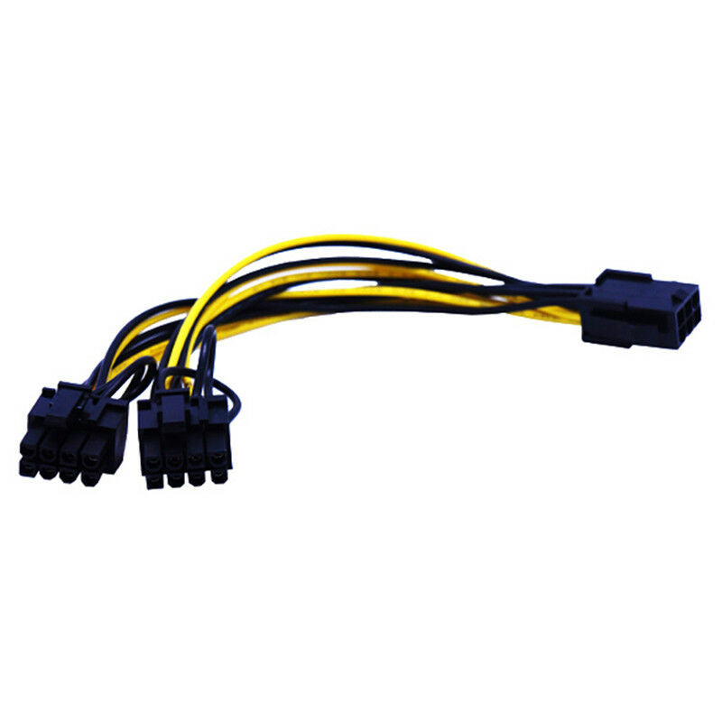Video card 6pin to Double 8pin(6pin+2pin) connector cable extention cable.l8
