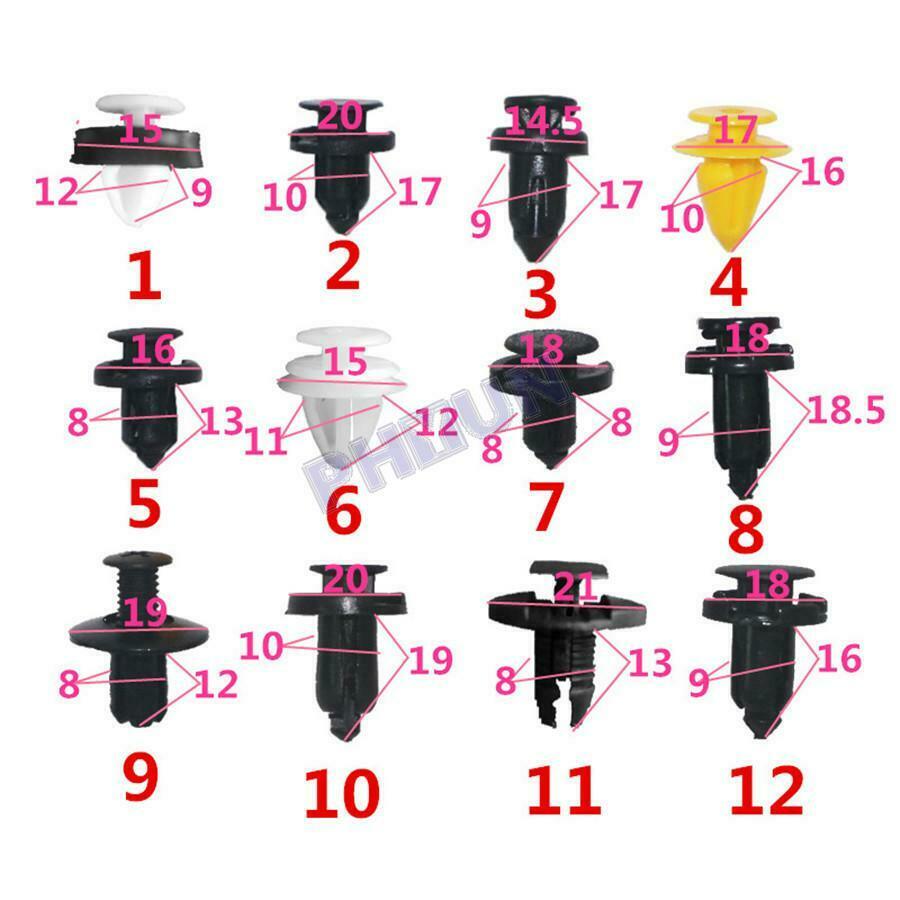 200x Car Door Panels Bumper Fastener Clips Tie Wrap Repair Kits Boxed Universal