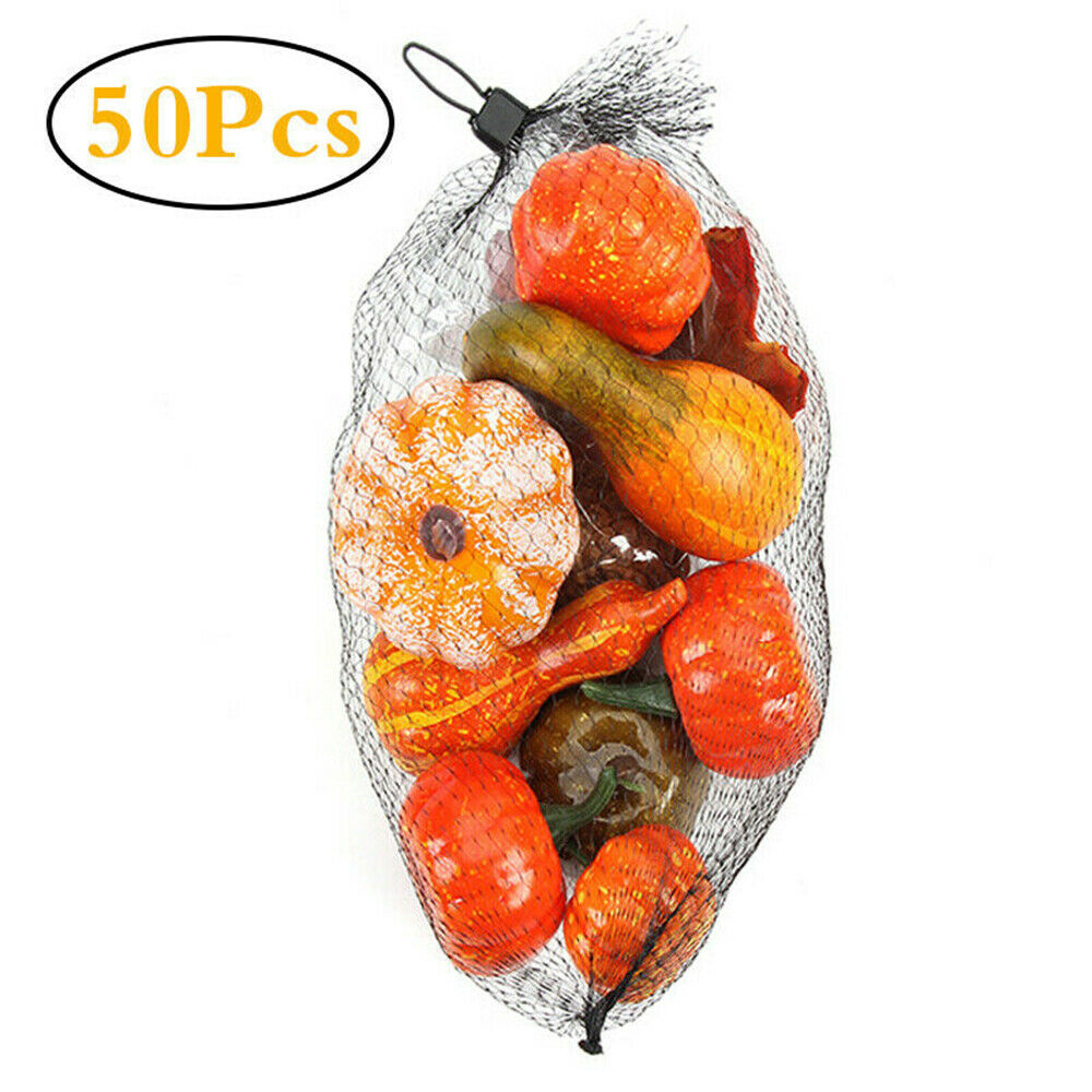 Artificial Pumpkin Harvest Autumn Fall Door Wall Wreath Banquet Halloween Decor