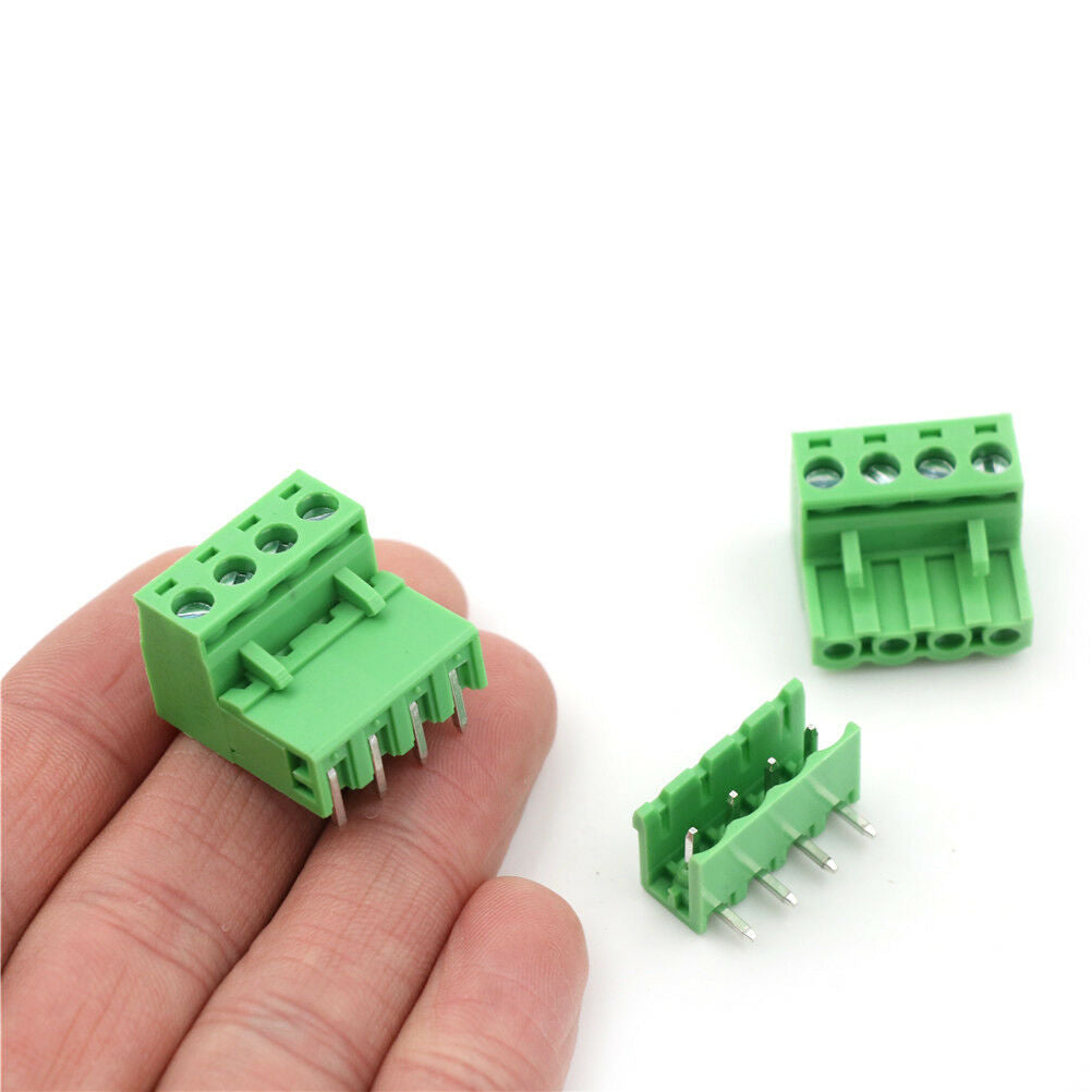 20pcs 5.08mm Pitch 4Pin Plug-in Screw PCB Terminal Block Connector F ziTEUSJ SJ