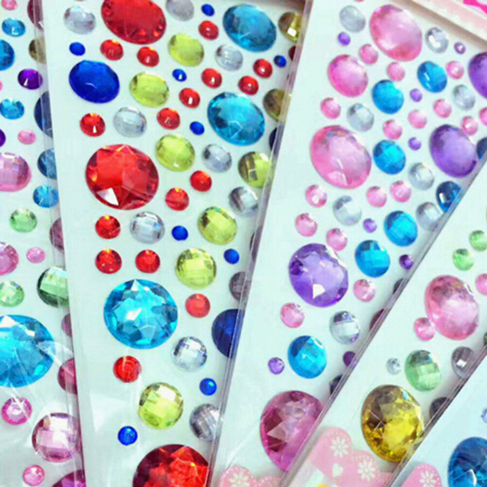 Diamond Self Adhesive Rhinestone Crystal Bling Stickers Phone Decor Craft