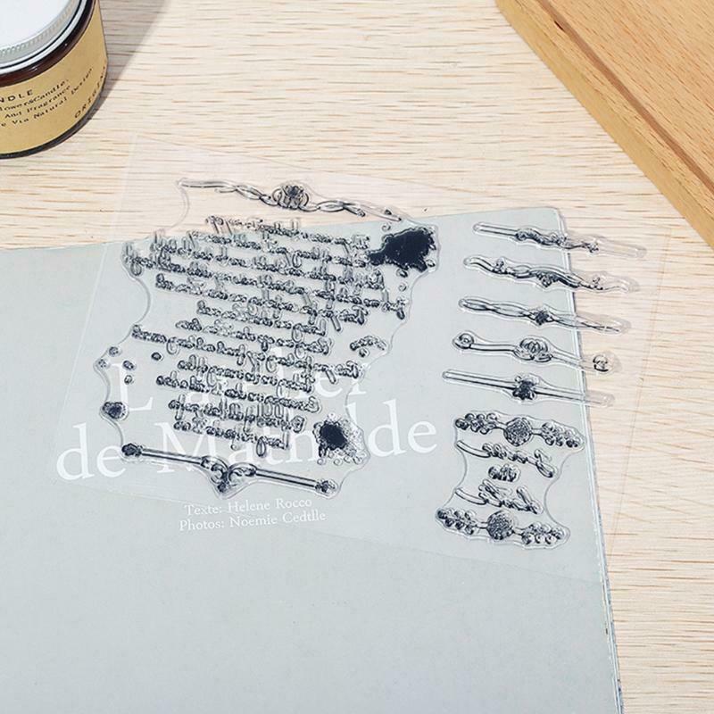 Love Poems Silicone Clear Seal Stamp DIY Scrapbooking Emboss Photo Album Decor