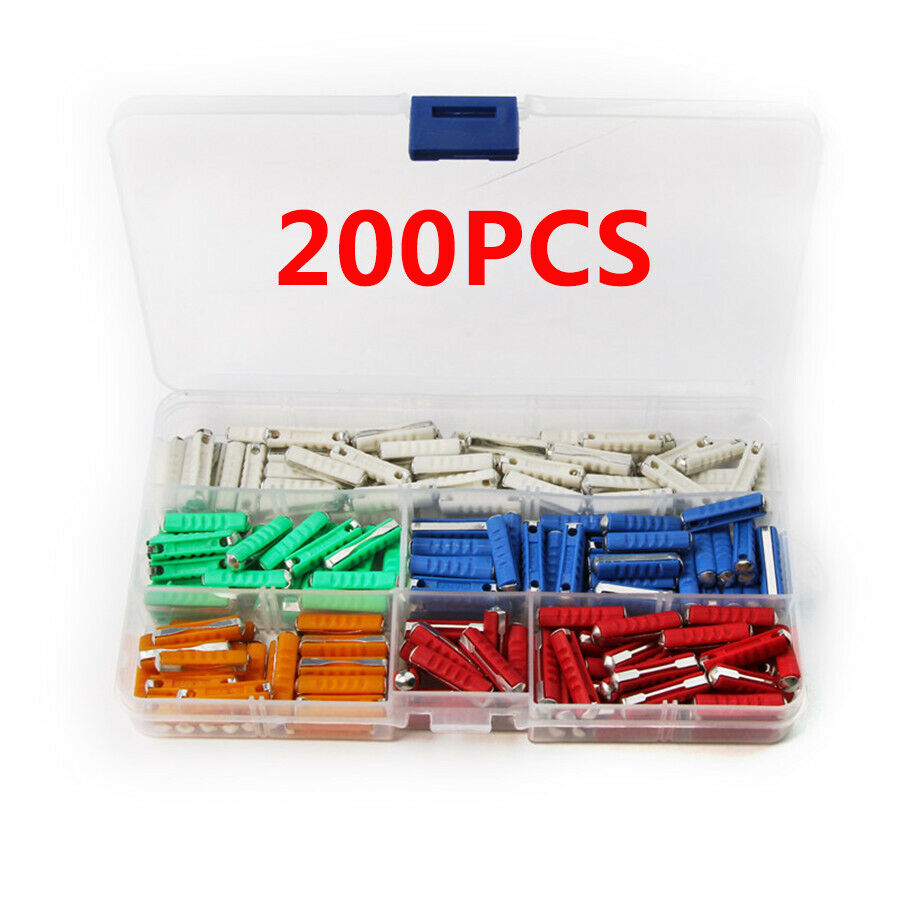200PCS Torpedo Car Fuses European Automotive Fuse 5-30AMP Blade Bakelite Old Car