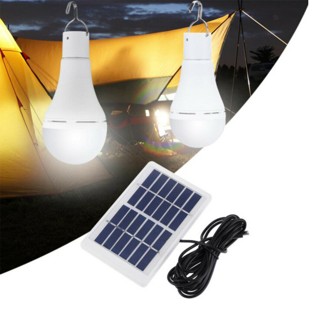 Portable Bulb Outdoor Indoor Solar Powered LED Lighting Garden Yard Solar Lamp